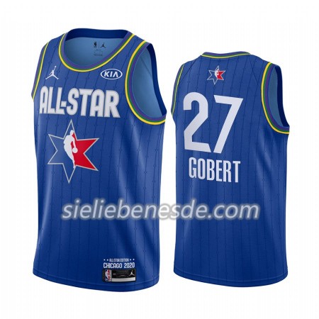 Herren NBA Utah Jazz Trikot Rudy Gobert 27 2020 All-Star Jordan Brand Blau Swingman